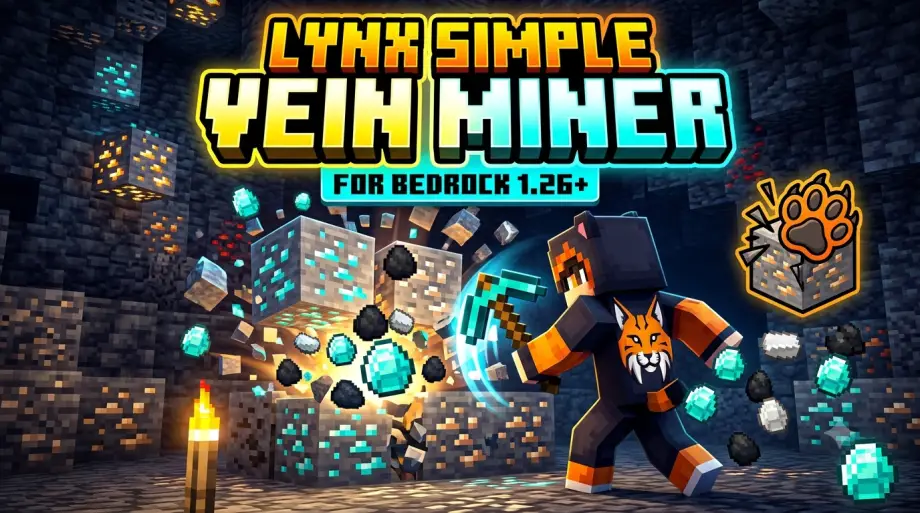 Thumbnail: Lynx Simple Vein Miner Addon