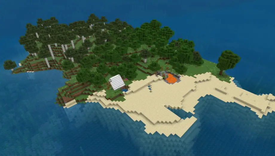 Thumbnail: Realistic Shipwreck Island with a Camp Seed