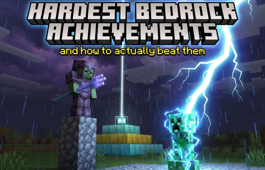 Thumbnail: Bedrock Achievement Guide: The 3 Hardest Ones and How to Beat Them