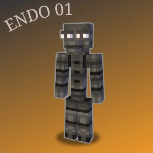 Blocky animatronic endoskeleton character