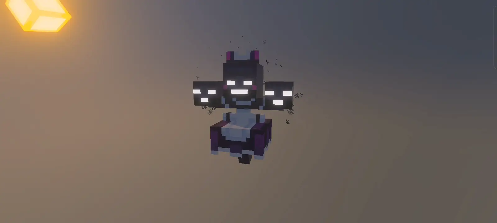 Maid-themed Wither boss with glowing faces