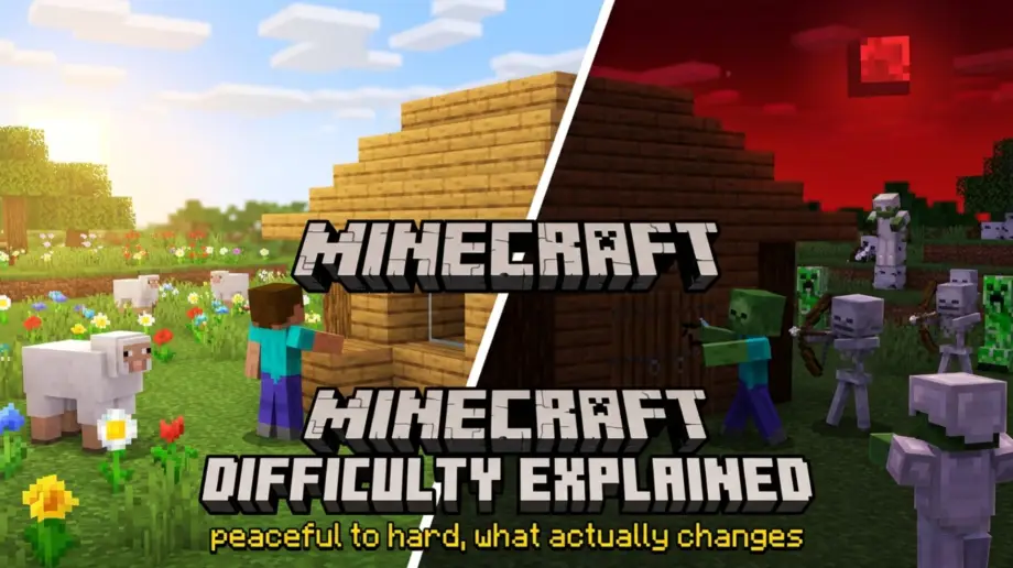 Thumbnail: How to Change Difficulty in Minecraft Bedrock (And What Each One Actually Does)