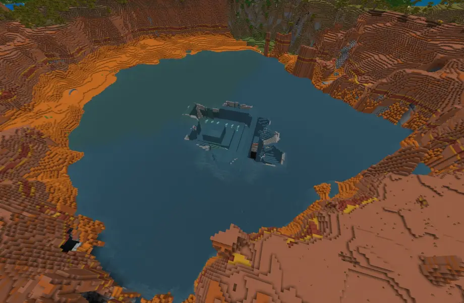 Thumbnail: Mesa Lake with Exposed Monument Seed