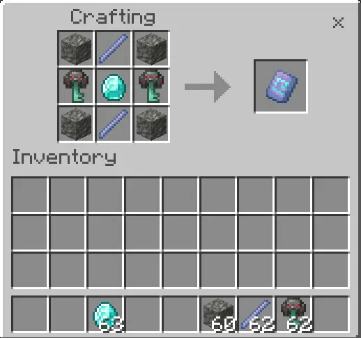 Custom crafting recipe for a rare item