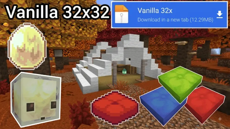 Vanilla 32x32 Texture Pack for Minecraft