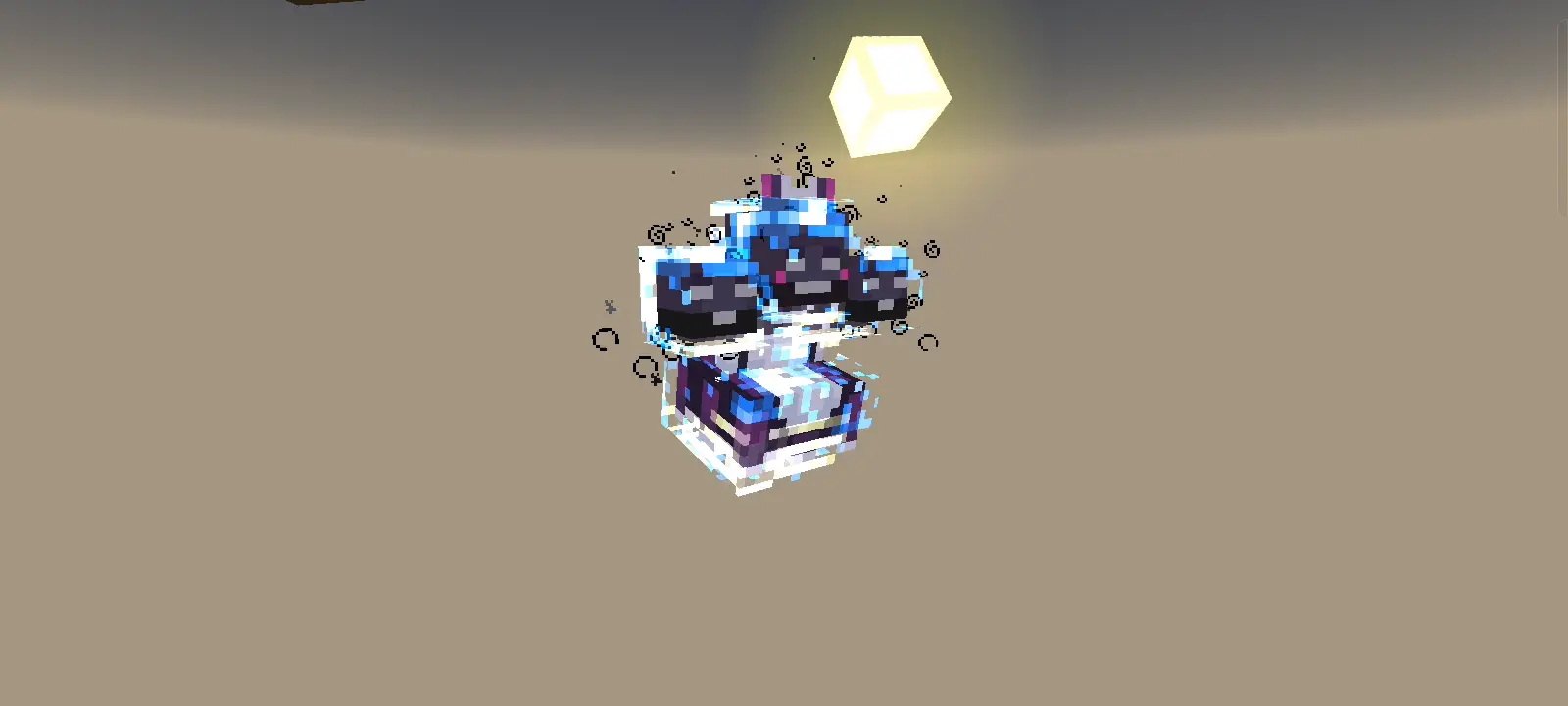 Maid-themed Wither with glowing effects.