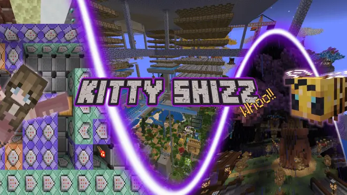 ALT text Colorful biome build with command blocks