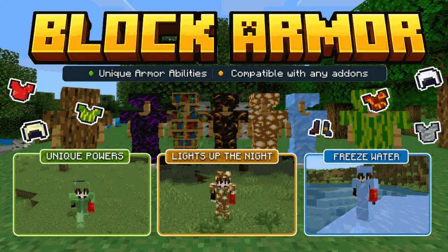 Thumbnail: BlockArmor - Compatible with any Addons - Realms!!!