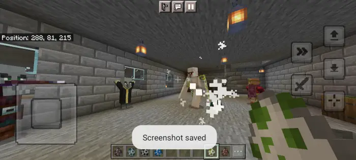 Villagers and mobs with lively new animations