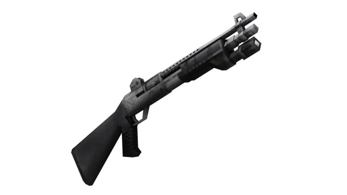 3D animated shotgun mod weapon model