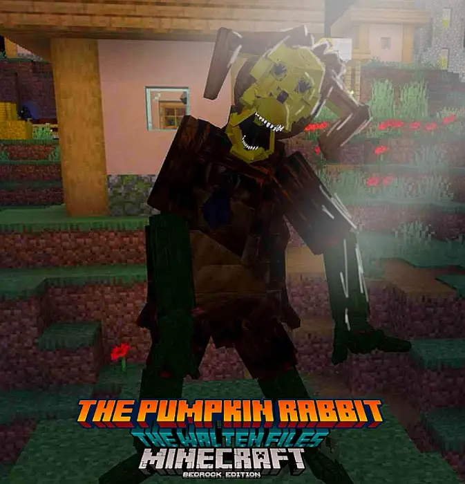 ALT Creepy pumpkin rabbit mob near houses