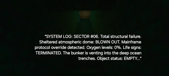 ALT System log details sector dome failure
