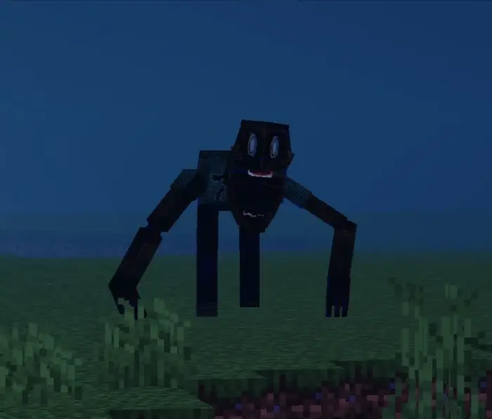 Creepy mimic creature lurking at night