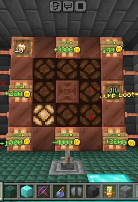ALT In-game casino rewards board and lever