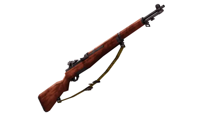 3D animated wooden rifle mod weapon