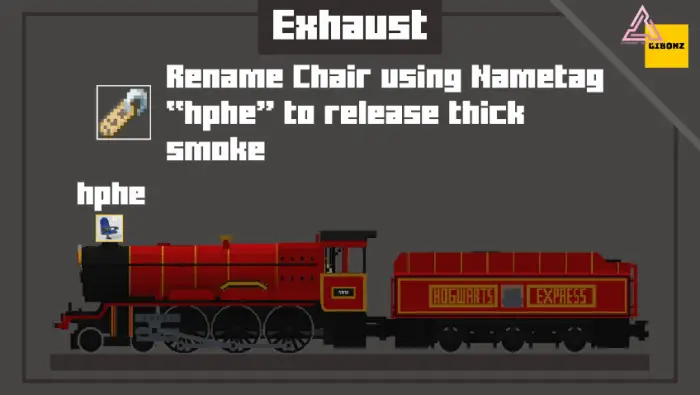 Pixel art Hogwarts Express train side view