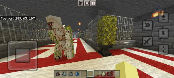 Iron golem with dynamic idle animation