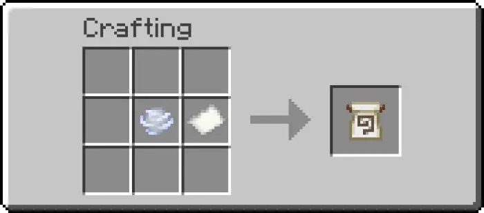 Crafting recipe for a banner pattern