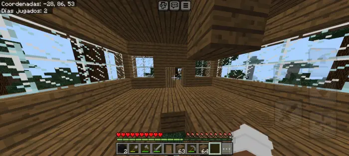 ALT Mysterious figure stands in wooden cabin