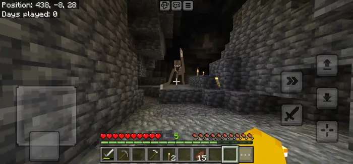 Stealthy cave mob with glowing eyes