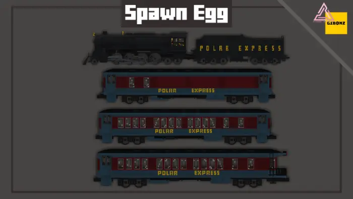 ALT Polar Express train and three cars.