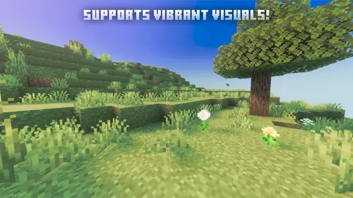 Lush grassy landscape with vibrant visuals