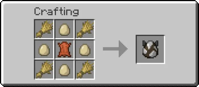 Cow spawn egg crafting recipe grid