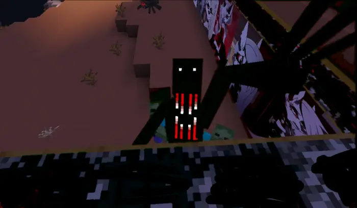 ALT Dark creature with glowing eyes and fangs
