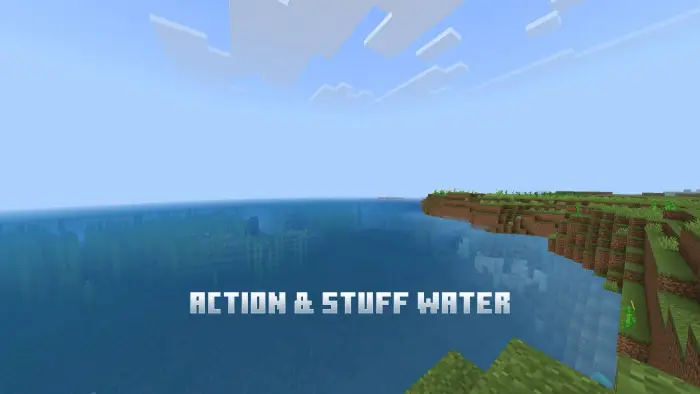 Clear water with distant underwater view