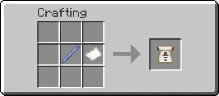Crafting recipe for banner pattern