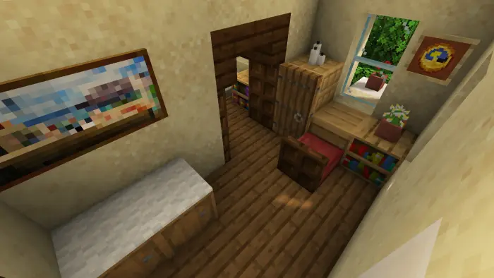 Cozy tavern room with decor and furniture