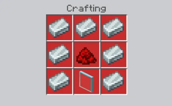 Crafting recipe for a laptop item