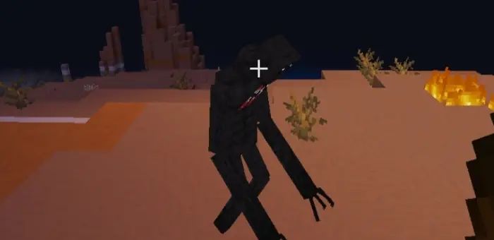Dark, slender creature stalking at night