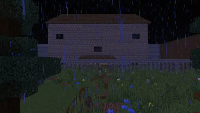 Rainy night at abandoned research station