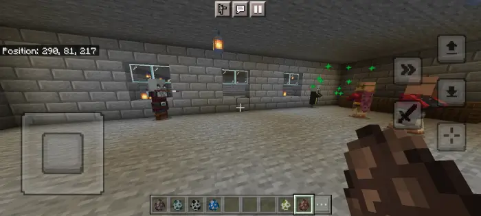 Villagers and mobs with enhanced animations