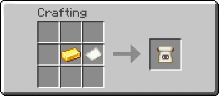 Gold and paper crafting a banner pattern