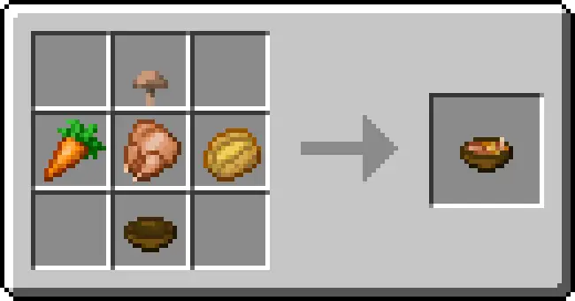 Crafting recipe for a hearty stew bowl