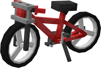 Blocky red modified bicycle model