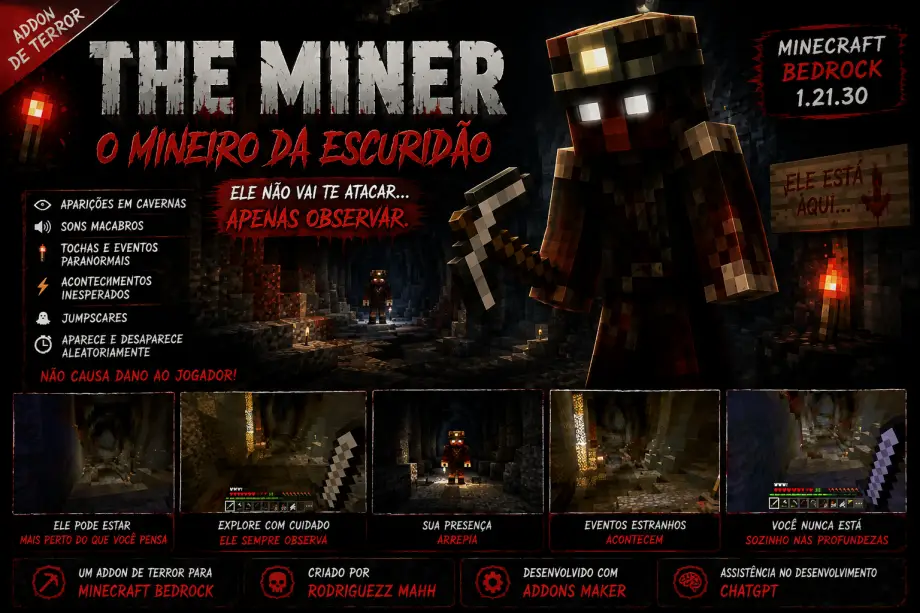 Thumbnail: ⛏️ THE MINER — O MINEIRO DA ESCURIDÃO!