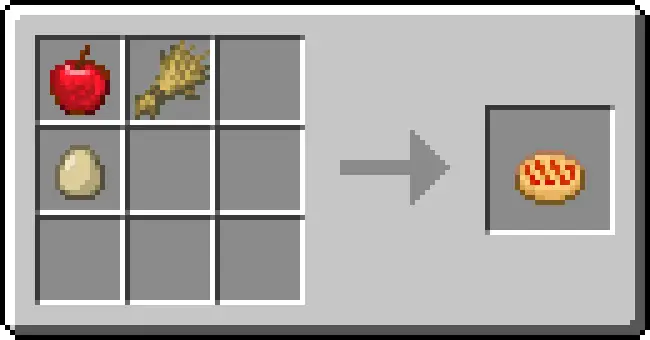 Apple pie crafting recipe with simple items