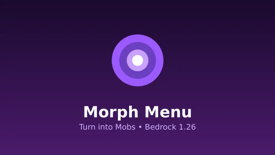 Thumbnail: Morph menu Minecraft bedrock edition