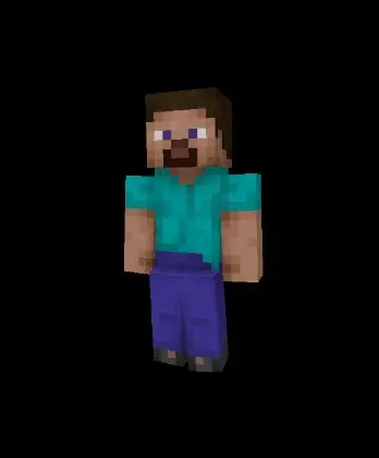 Blocky character with expressive animation