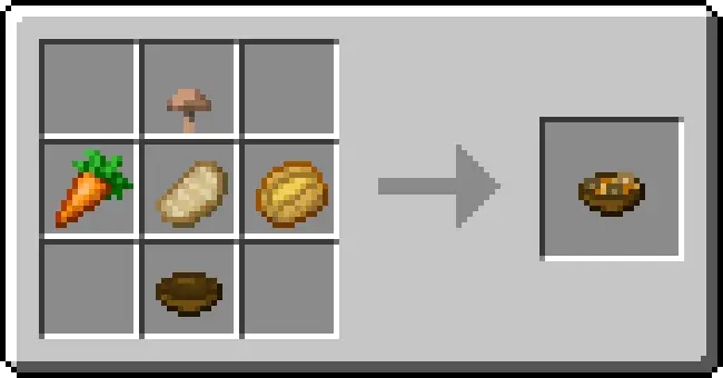 Crafting recipe for a vegetable stew.