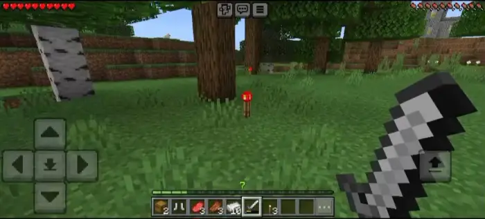 ALT Holding sword near eerie redstone torch