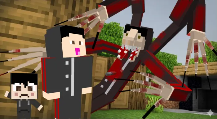 Terrifying mob with claws chases players