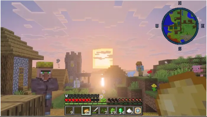 ALT On-screen minimap with compass and waypoints