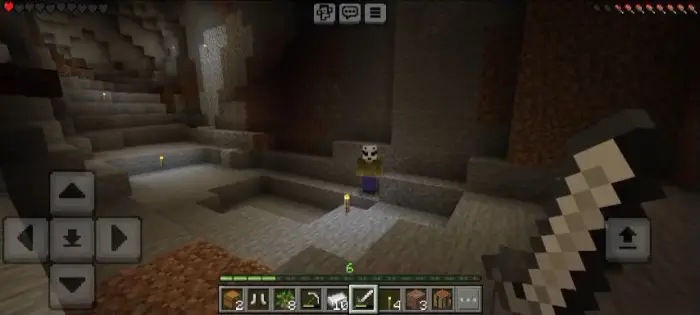Humanoid stalker entity in a dark cave