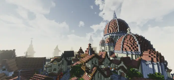 ALT Sunlit cityscape with detailed shaders