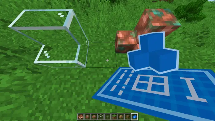 Mini-block grid building interface shown