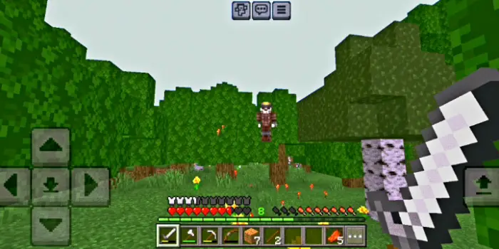 Mysterious entity floating among trees